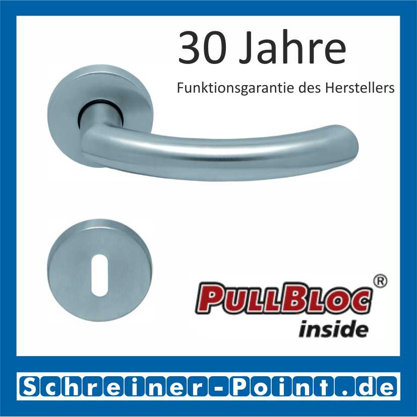 Scoop Golf PullBloc Rundrosettengarnitur, Rosette Edelstahl matt